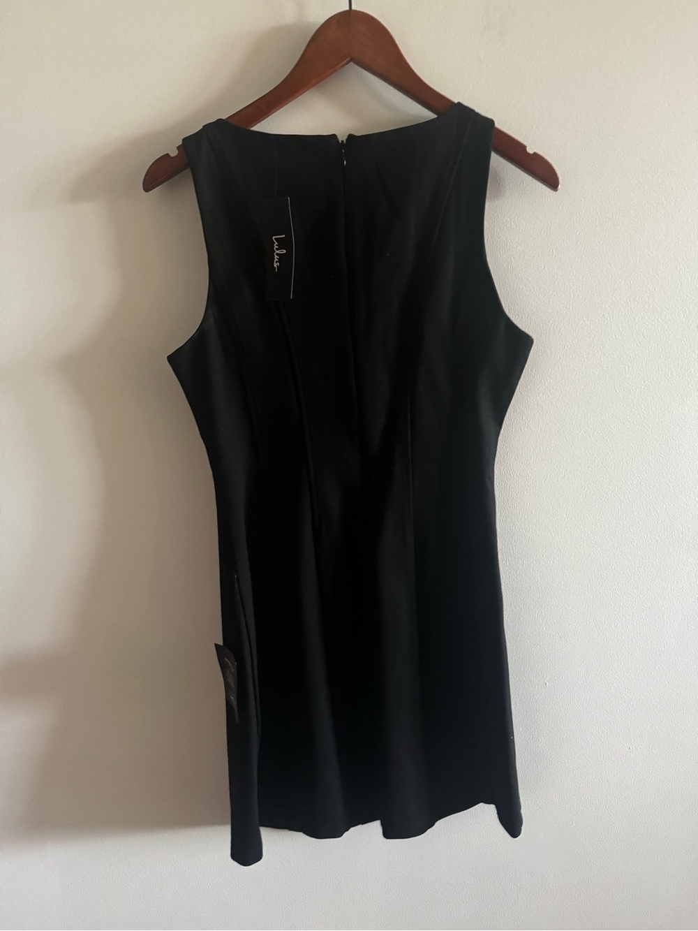 Lulu's Lavonne Black Sleeveless Boat Neck Mini Dress - Picture 6 of 6